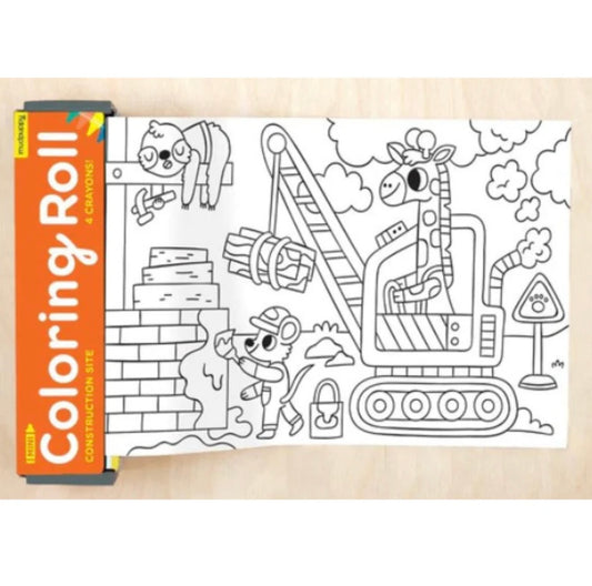 Mud puppy construction colouring roll (was $16.95)