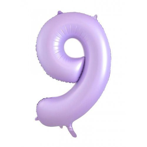 86cm pastel matte lilac numbers