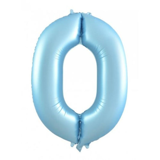 86cm pastel matte blue numbers