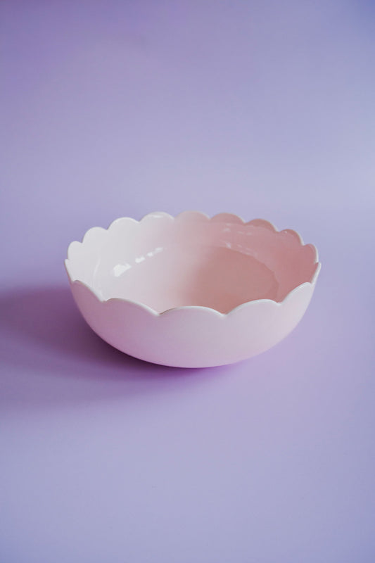 In The Roundhouse Large Serving Scallop Bowl