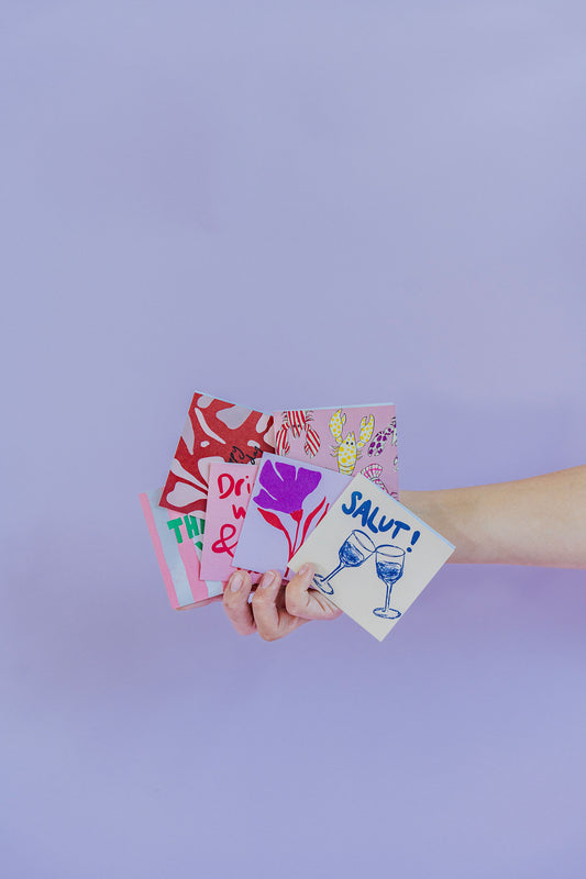 Salty Melon mini greeting cards