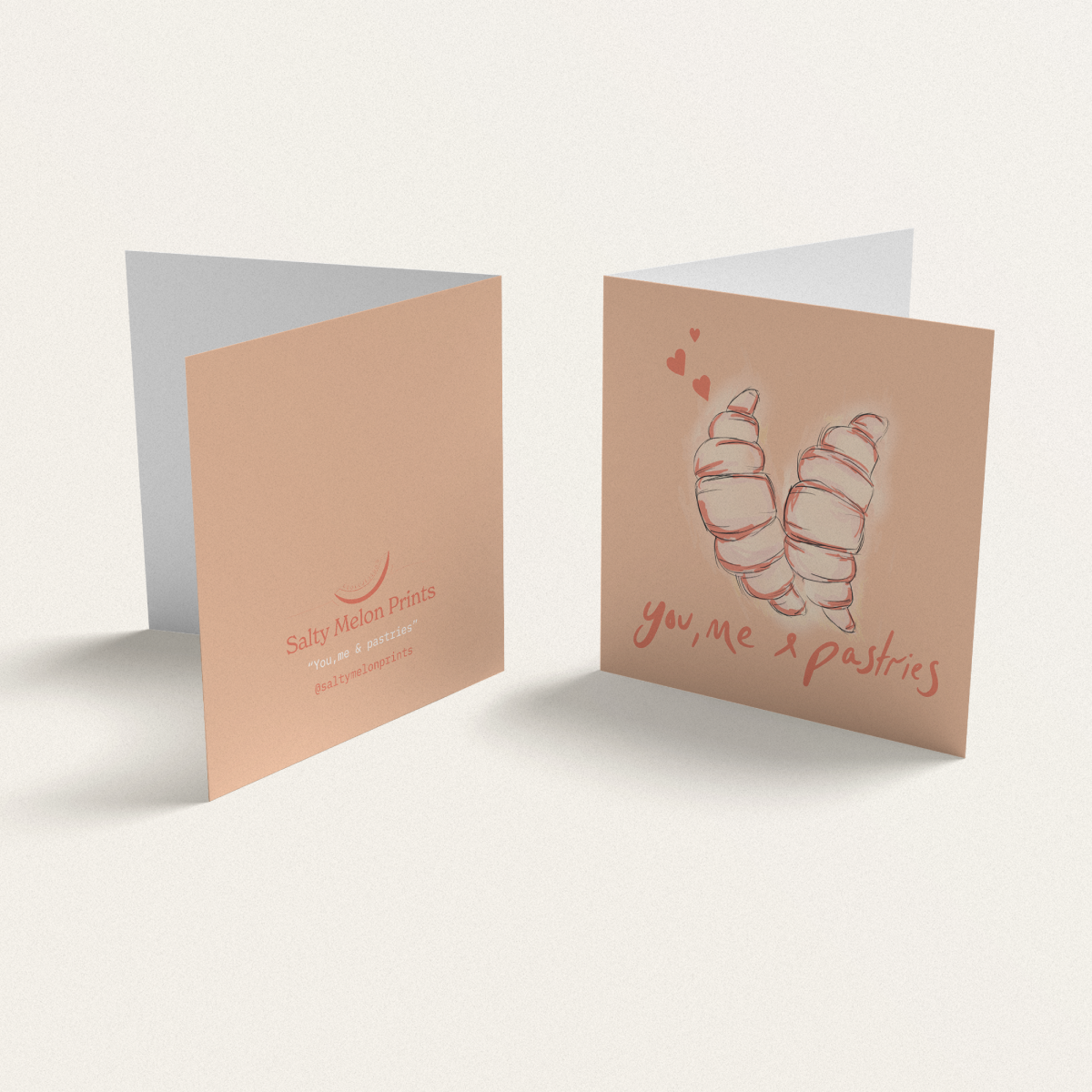 Salty Melon mini greeting cards