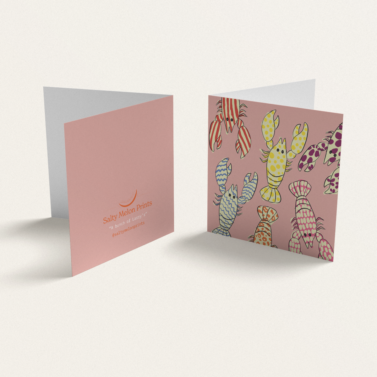 Salty Melon mini greeting cards