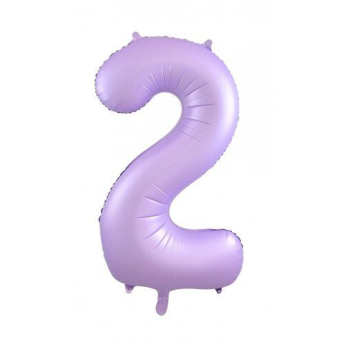86cm pastel matte lilac numbers