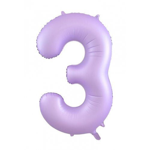 86cm pastel matte lilac numbers