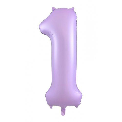 86cm pastel matte lilac numbers