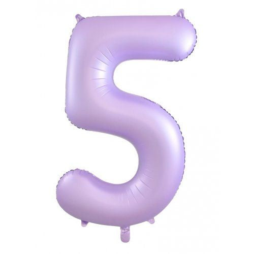 86cm pastel matte lilac numbers