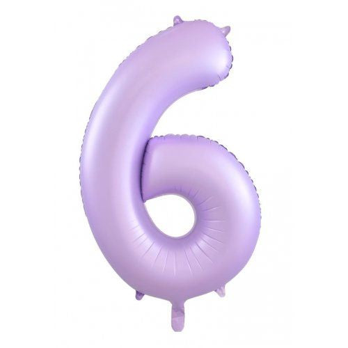 86cm pastel matte lilac numbers