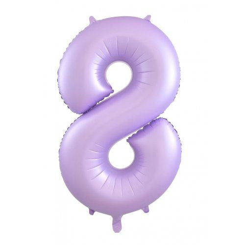 86cm pastel matte lilac numbers