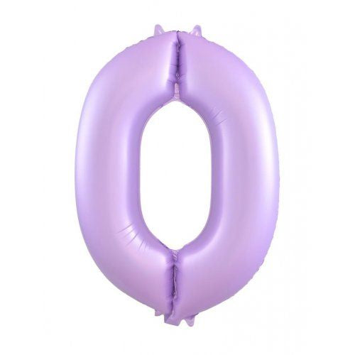 86cm pastel matte lilac numbers