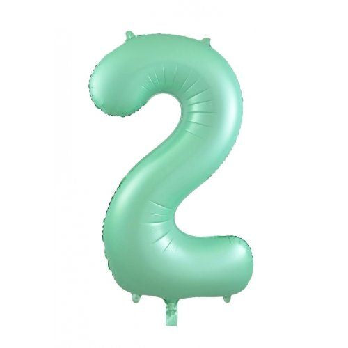 86cm pastel matte mint numbers