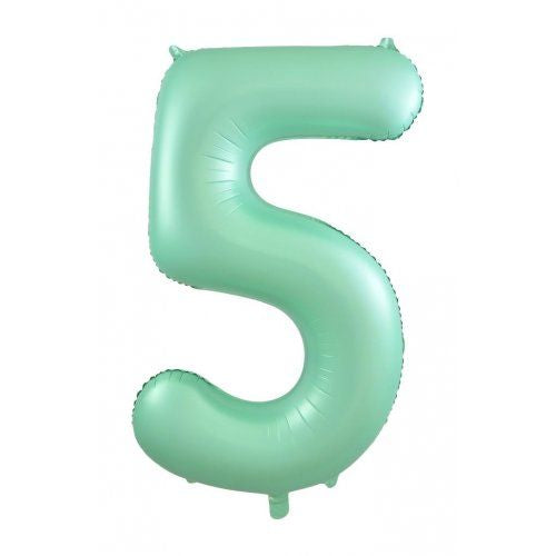 86cm pastel matte mint numbers