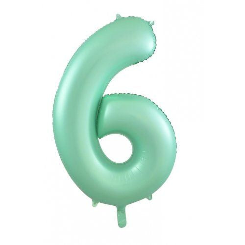 86cm pastel matte mint numbers