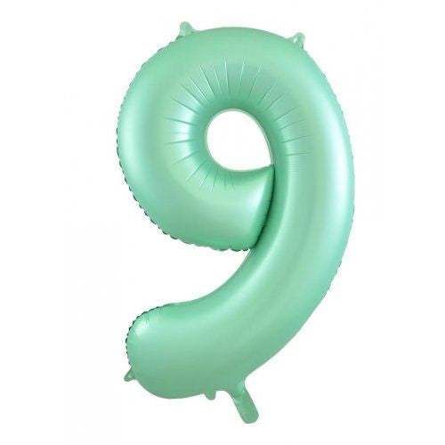 86cm pastel matte mint numbers
