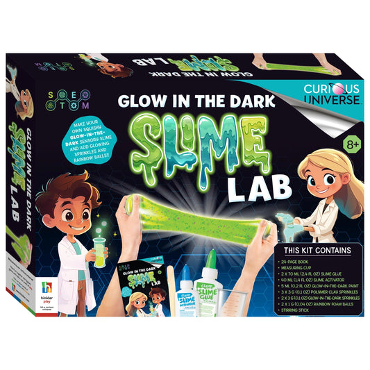 Glow in the dark slime lab