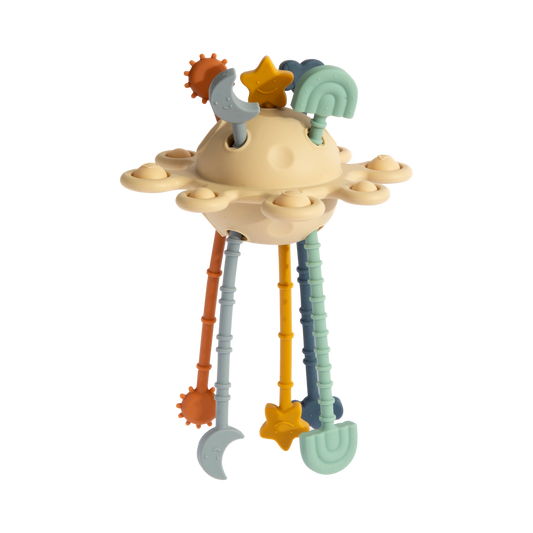 Pull string interactive toy