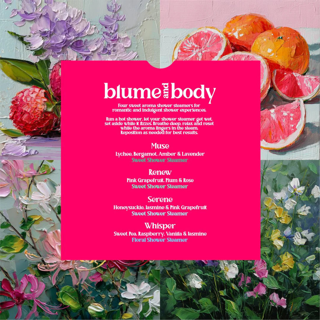 Blume + Body 4 pack shower steamers