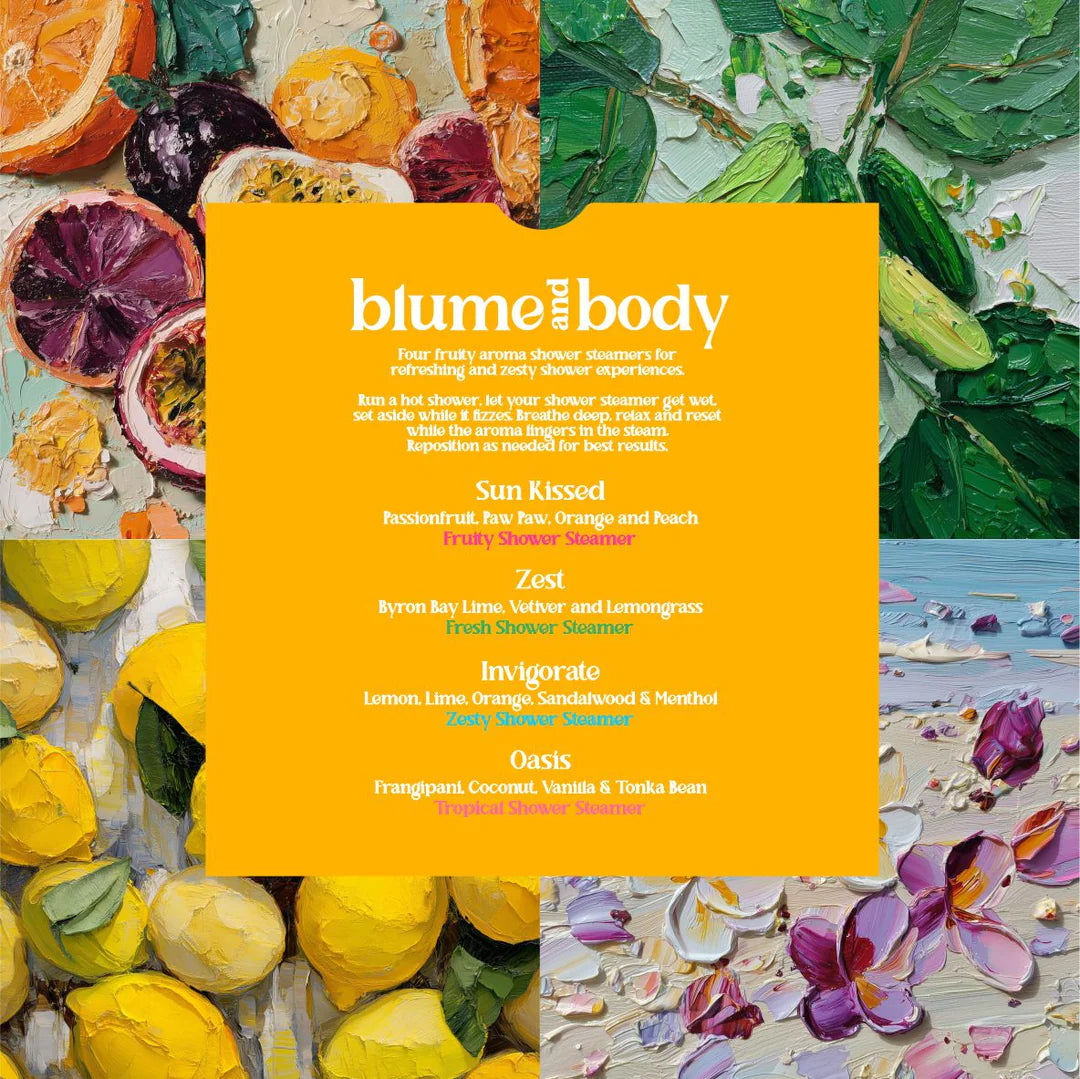 Blume + Body 4 pack shower steamers