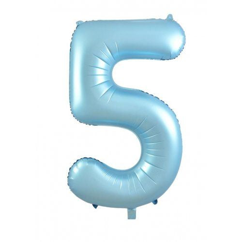 86cm pastel matte blue numbers