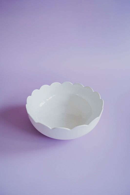 In The Roundhouse Large Serving Scallop Bowl